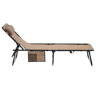 Складаний шезлонг Garden Line LEZ6902 Бежевий LEZ6902 фото - 2