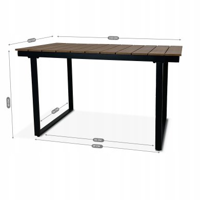 Комплект садовой мебели Kontrast CUBA Дерево 5.05.13785 фото - 12