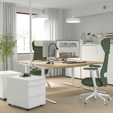 IKEA Письмовий стіл MITTZON Дуб (ИКЕА МИЦОН) 19529124 фото - 2