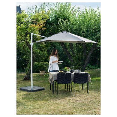 Садова парасоля HOGON 270 см Сірий - 8 IKEA Садова парасоля HOGON 270 см Сірий (ИКЕА ХОГОН) 50515742 фото - 8