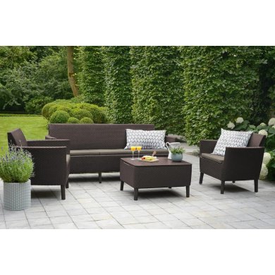 Комплект садових меблів Keter SALEMO 3 Коричневий 253240 фото - 9