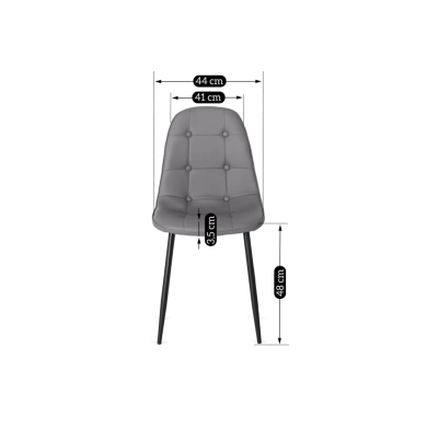 Обеденный стул Mebel Elit ARIS Серый - 3 Обеденный стул Mebel Elit ARIS Серый ME.ARIS/P/E/K фото - 3