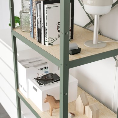 IKEA Стеллаж BROR Зеленый (ИКЕА БРОР) 69516138 фото - 4