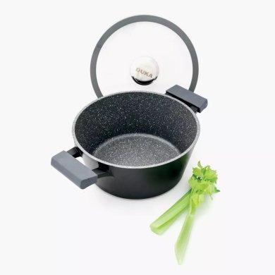 Каструля з кришкою Duka Gota Cook 2,4л | Сірий 1213292 фото - 2
