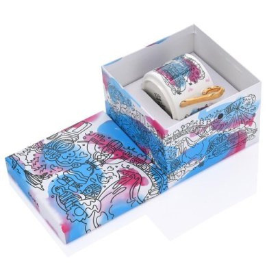 Чашка с блюдцем Duka Street Art Rensa 320 мл | Разноцветный / Принт - 4 Чашка с блюдцем Duka Street Art Rensa 320 мл | Разноцветный / Принт 2220485 фото - 4