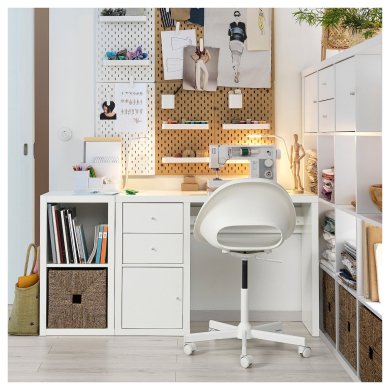 IKEA Письменный стол KALLAX Белый (ИКЕА КАЛЛАКС) 30582445 фото - 3