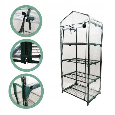 Парник теплиця Kontrast 68x51x160 см Прозорий 5.90.20223 фото - 2