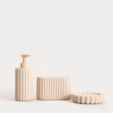 Стакан для зубных щеток Homla SOLVANI Бежевый 243975 фото - 5