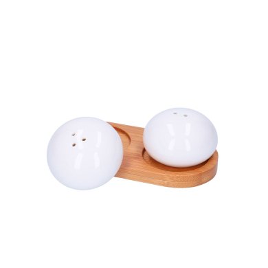 Набор солонка и перечница Duka Warewood | Белый / Дерево - 3 Набор солонка и перечница Duka Warewood | Белый / Дерево 1214310 фото - 3