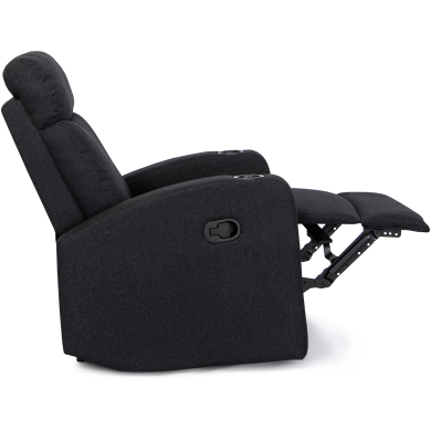 Крісло м'яке розкладне з реклайнером Mebel Elit ALAN Чорний - 4 Крісло м'яке розкладне з реклайнером Mebel Elit ALAN Чорний ME.ALAN2/CZ/T/FW фото - 4