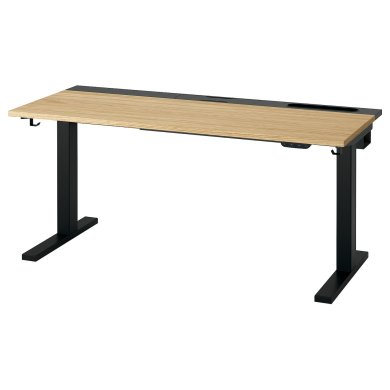 IKEA Письмовий стіл для роботи сидячи/стоячи MITTZON Дуб (ИКЕА МИЦОН) 29528299 фото - 3