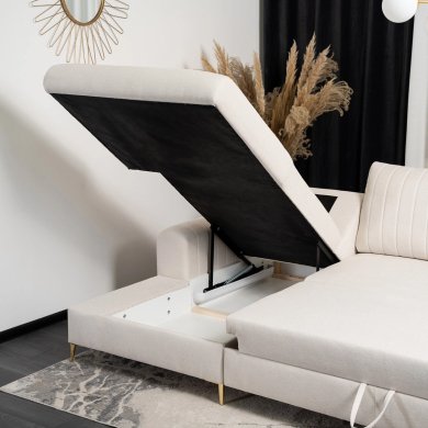 Розкладний диван Mebel Elit BILBAO Бежевий MLK.MONACO/LOFT1/NARL фото - 10