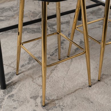 Барный стул Mebel Elit ARIEL Welur Черный - 10 Барный стул Mebel Elit ARIEL Welur Черный ME.ARIEL/CZ/ZL/V/H фото - 10