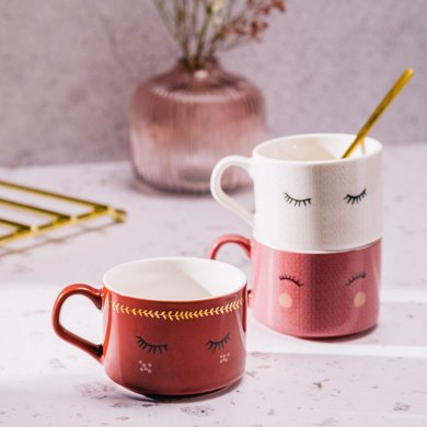 Кружка Homla EYELASHES 150 мл | Білий / Принт 206691 фото - 6