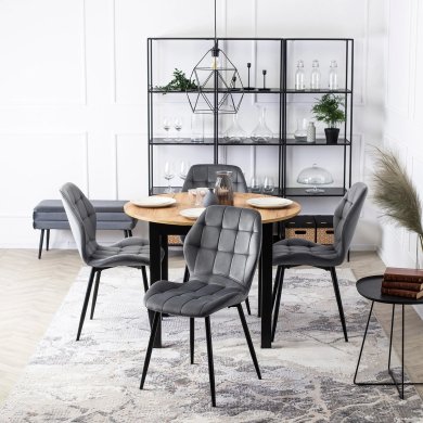 Обідній стілець Mebel Elit LUCKY Welur Сірий ME.LUCKY/P/V/K фото - 5