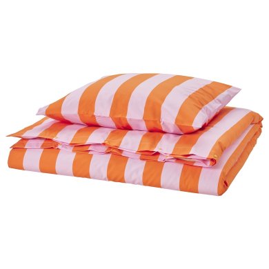 IKEA Комплект постельного белья SLANHOSTMAL 150х200 см Оранжевый (ИКЕА СЛАНХОСТМАЛЬ) 40575289