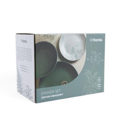 Набір тарілок Homla BARI 18 шт Зелений 239474 фото - 12