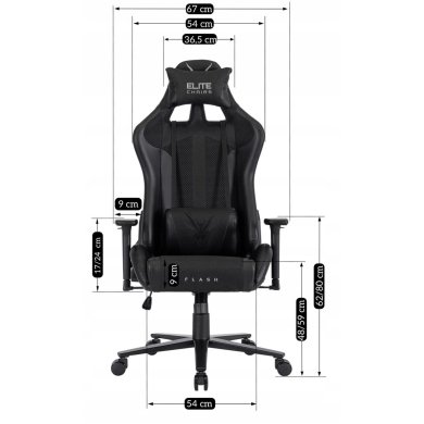Геймерское кресло Mebel Elit FLASH Черный - 14 Геймерское кресло Mebel Elit FLASH Черный ME.FLASH/CZ/E/T/FO фото - 14