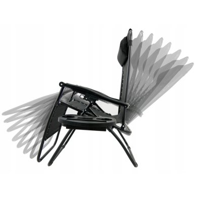 Складной шезлонг Garden Line LEZ9962 Черный - 7 Складной шезлонг Garden Line LEZ9962 Черный LEZ9962 фото - 7