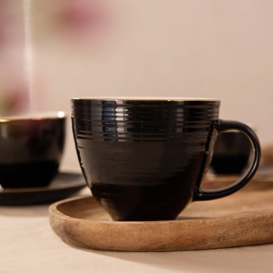 Кружка Homla ELLIE 470 мл | Чорний - 6 Кружка Homla ELLIE 470 мл | Чорний 159572 фото - 6