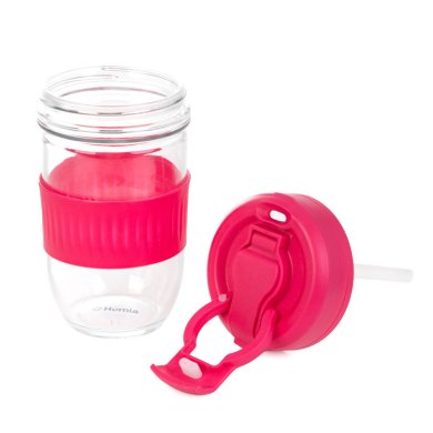 Кружка для воды Homla IDEUS 0,5 л | Розовый / Прозрачный 215560 фото - 2