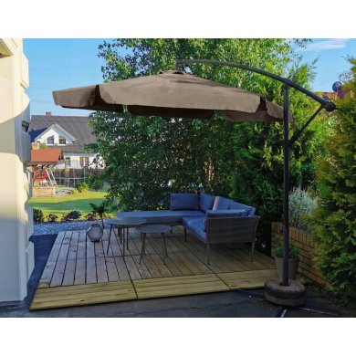 Садовый зонт с чехлом Kontrast DALLAS 300 см Бежевый 5.06.27588 фото - 5