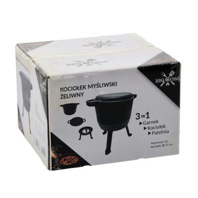 Чугунный котелок 3в1 Garden Line BBQ5930 8 л Черный BBQ5930 фото - 10