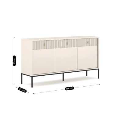 Комод Mebel Elit MARCOS Кашемір - 6 Комод Mebel Elit MARCOS Кашемір W.MAGGIORE/KASZ/BZ/KOM3D3S фото - 6