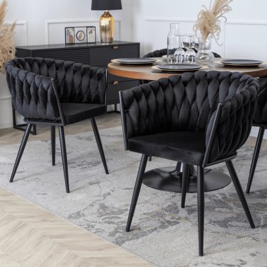 Обеденный стул Mebel Elit ELENA Welur Черный ME.ELENA/CZ/V/K фото - 7