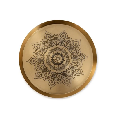 Декоративный поднос Homla HAMSA 31x31x3 см | Золотой 218153 фото - 2