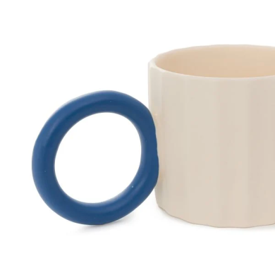 Кружка Homla YELLY 250 мл | Кремовый / Синий - 3 Кружка Homla YELLY 250 мл | Кремовый / Синий 218290 фото - 3