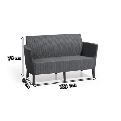 Садовий диван Keter SALEMO 2 Капучіно 258961 фото - 4