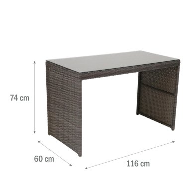 Комплект садовой мебели Meven BERGEN Серый MV-MSTO-207-BERGEN фото - 17