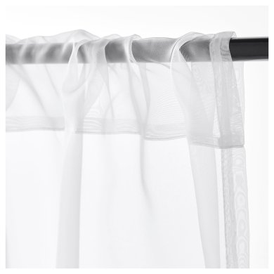 IKEA Тюль TERESIA 145x300 см 2 шт Белый (ИКЕА TERESIA) 50232333 фото - 3