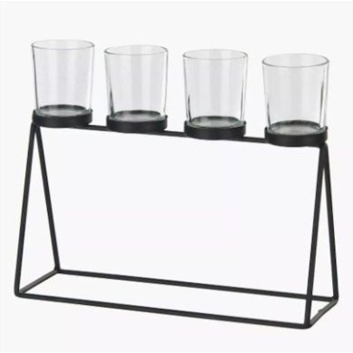 Подсвечник Duka MODERN SCANDI 27x22 см | Черный 1218188