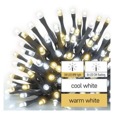 Новорічна гірлянда Chomik Classic 180 LED 18 м Білий EMO00141