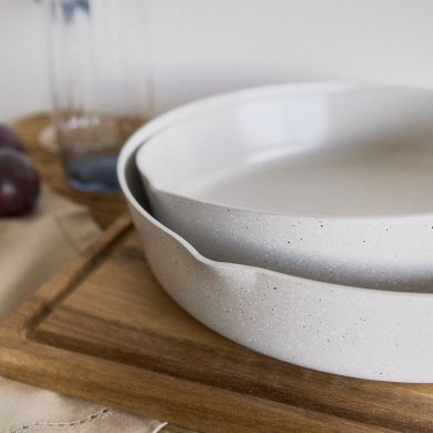 Сковорода Homla LOREBURN 28 см Кремовый - 7 Сковорода Homla LOREBURN 28 см Кремовый 228071 фото - 7