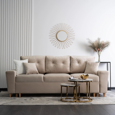 Розкладний диван Mebel Elit EMIL Бежевий MGK.ELIO/VELLUTO2/SOF фото - 7