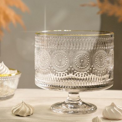 Креманка Homla BARREL 20 см Прозорий - 4 Креманка Homla BARREL 20 см Прозорий 226570 фото - 4