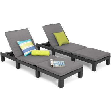 Складаний шезлонг Keter DAYTONA DELUXE Графіт 252223 фото - 13