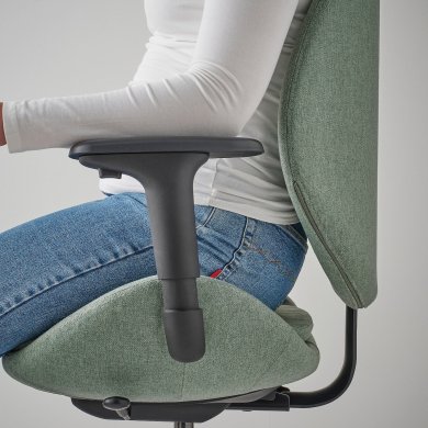 IKEA Офисное кресло HATTEFJALL Зеленый (ИКЕА ХАТТЕФЬЯЛЛЬ) 50538970 фото - 3