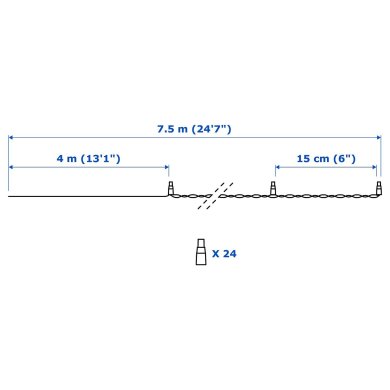 Гирлянда LEDLJUS - 17 IKEA Гирлянда LEDLJUS (ИКЕА LEDLJUS) 60357431 фото - 17