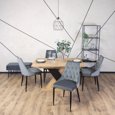 Обеденный стул Mebel Elit CORK Welur Серый ME.CORK/P/V/K фото - 6