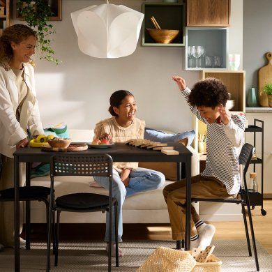 IKEA Обеденный стол SANDSBERG 110 см Черный (ИКЕА САНДСБЕРГ) 29420393 фото - 5