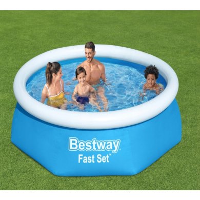 Надувний басейн Bestway 57450 FAST SET 244x61 см Блакитний BES57450 фото - 3