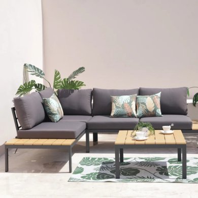 Комплект садовой мебели Garden Line ALM8137 Серый - 3 Комплект садовой мебели Garden Line ALM8137 Серый ALM8137 фото - 3