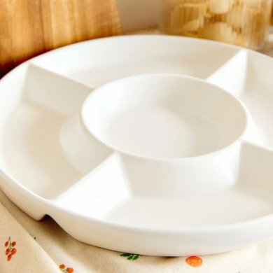 Сервірувальна тарілка Homla NELSON 33х3,5 см Білий 228050 фото - 4