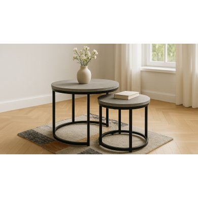 Комплект журнальных столов Kontrast SK102 2 шт Бетон - 13 Комплект журнальных столов Kontrast SK102 2 шт Бетон 6.06.28188 фото - 13