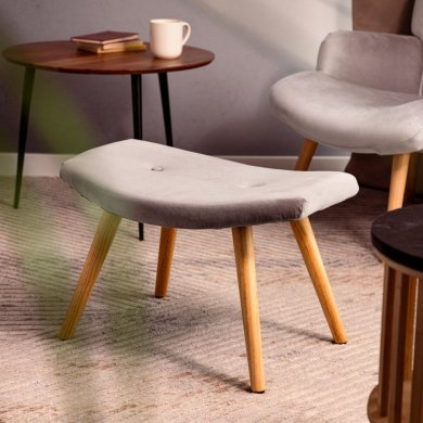 Підставка для ніг Homla MOSS Welur Бежевий 230206 фото - 4