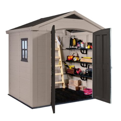 Садовый домик Keter FACTOR 257х182х243 см Бежевый 230451-1 фото - 3